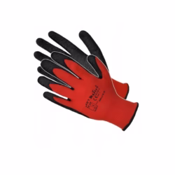 Rękawice ochronne robocze Art-mas czerwono-czarne rozmiar 10 - XL 12 par