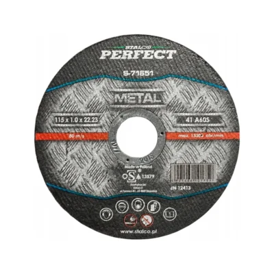 Tarcza do szlifowania metalu-płaska115x1,6mm Stalco Perfect S-71653 Tarcza do szlifowania metalu-płaska115x1,6mm Stalco Perfect S-71653
