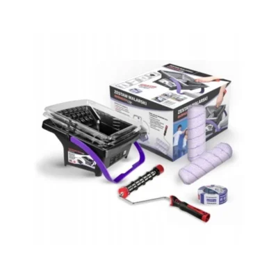 Zestaw malarski komplet Blue Dolphin wiadro malarskie Barracuda uchwyt i wałki serii 330 taśma BK06