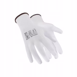Rękawice robocze poliestrowe S-Poli W Eco Stalco (białe) r. 10 S-47415