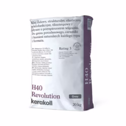 Klej do płytek glazury gresu żelowy Kerakoll H40 Revolution szybki 20kg
