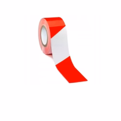 TAŚMA OSTRZEGAWCZA BIAŁO-CZERWONA SILBET ODGRODZENIOWA FOLIOWA 100MB